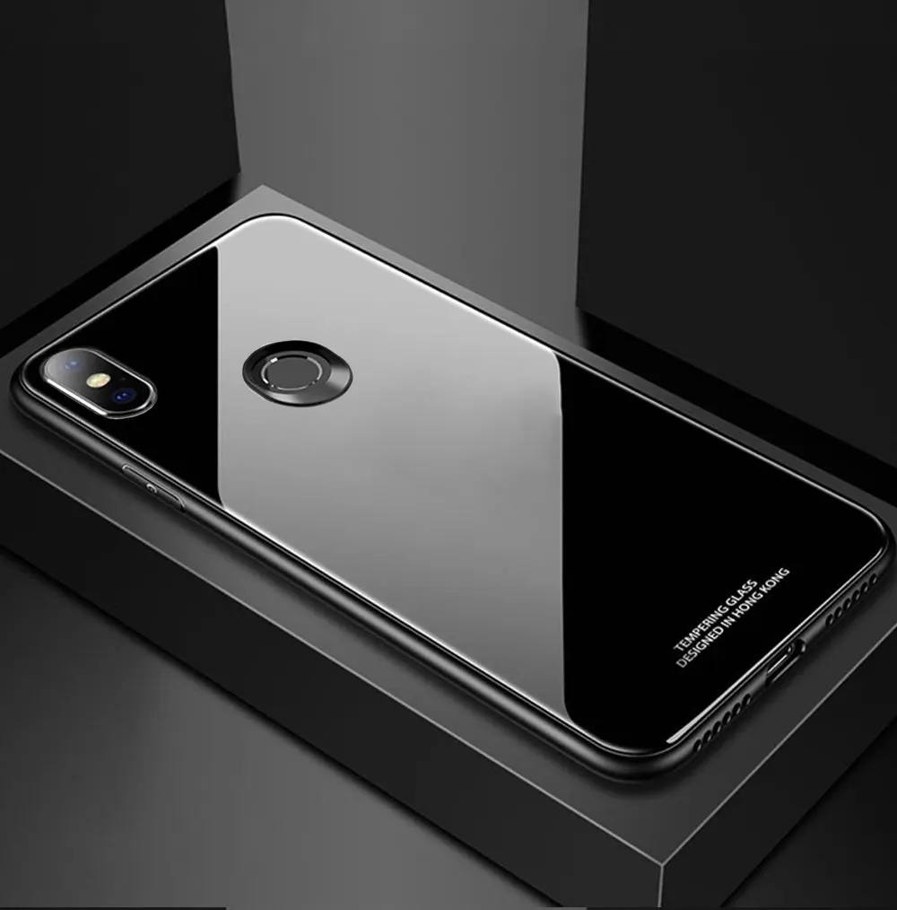 Чехол Raugee из стекла для Xiaomi Redmi Note 5, чехол из закаленного стекла с силиконовой рамкой, гибридный жесткий чехол для Redmi Note 5 Pro, чехол s