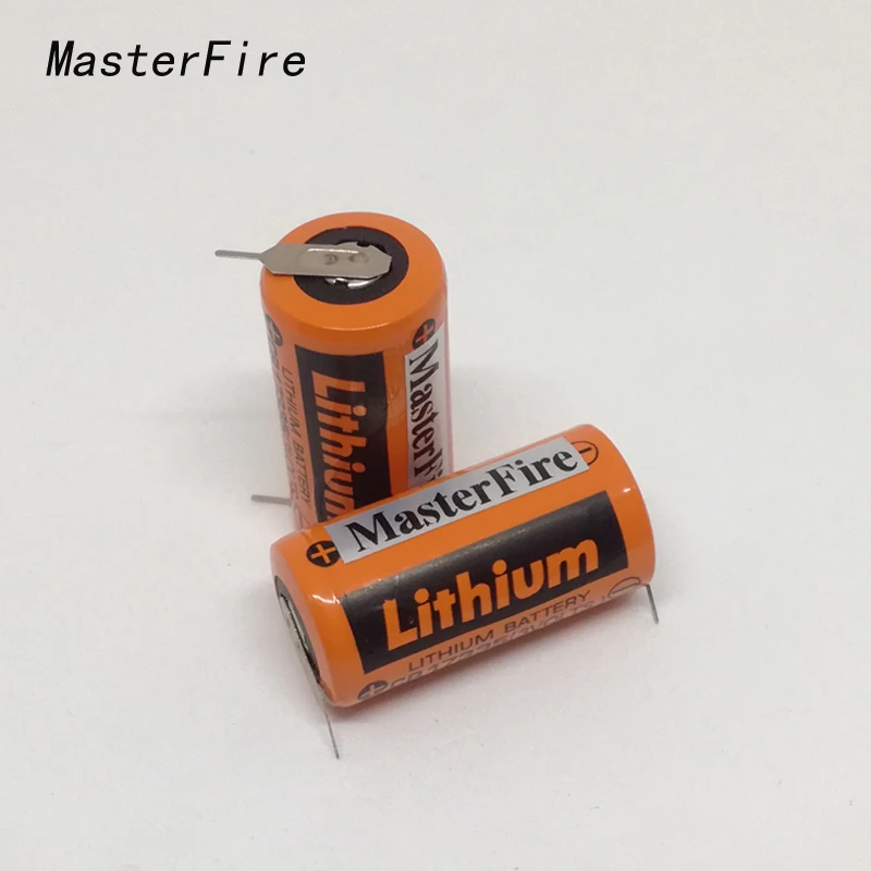 

MasterFire 2pcs/lot New Original SANYO PLC Lithium Battery CR17335 3V Batteries With Tabs CR17335(3VOLTS)