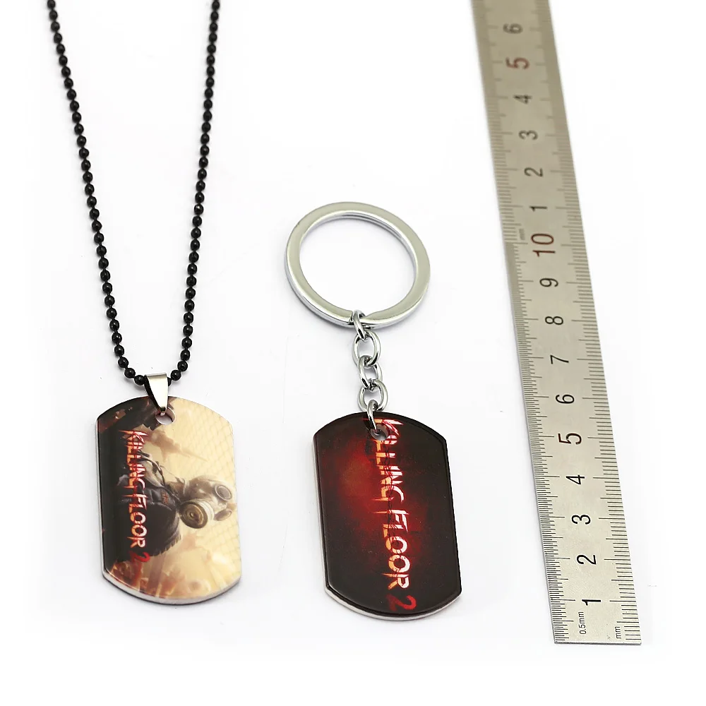 Julies игры ювелирные изделия убийства пол 2 брелок Dog Tag металлический подвесной