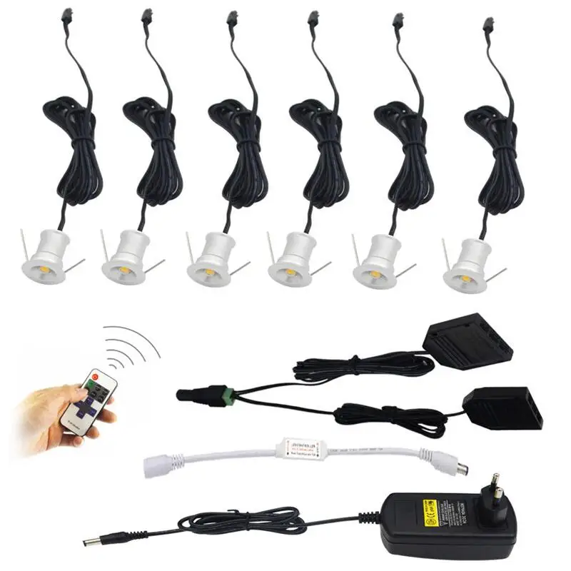 Встраиваемый светодиодный мини-светильник для шкафа 12 В точечные светильники