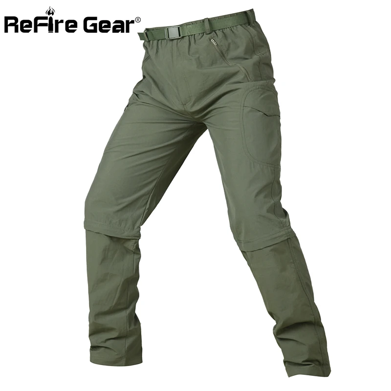 Летние тактические брюки ReFire Gear мужские быстросохнущие съемные военные дышащие