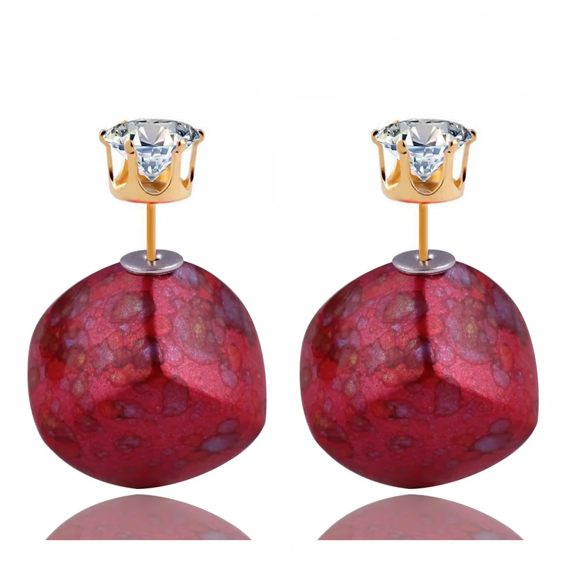 11 видов цветов Новое поступление крупные серьги из натурального камня богемные