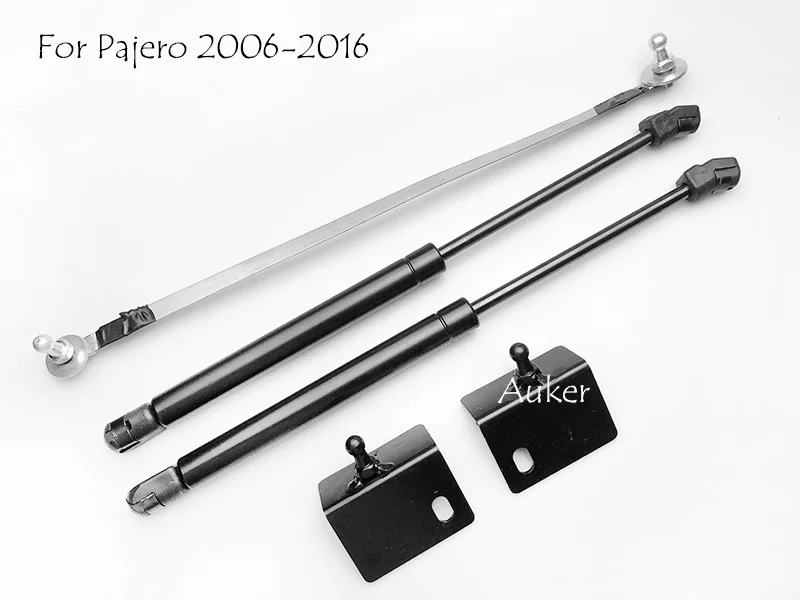 Для 2006- Mitsubishi Pajero передний капот двигателя поддерживающий гидравлический стержень подъемная стойка пружинный амортизатор Кронштейн Автомобильный Стайлинг