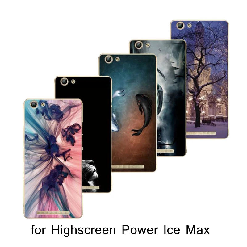 Pudding Silicon Soft Phone Case for Highscreen Power Ice Max 5.3&quot TPU Cartoon Draw Cover 5&quot Mobile caqa |
