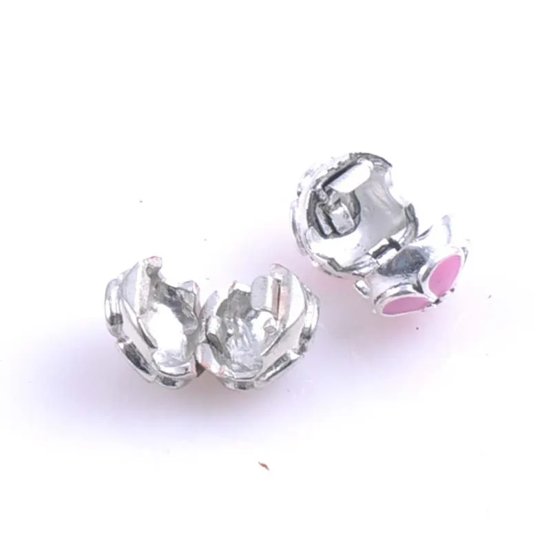 Новинка 2018 зажимы серебряные бусины европейские цветы вишни стопор цветок