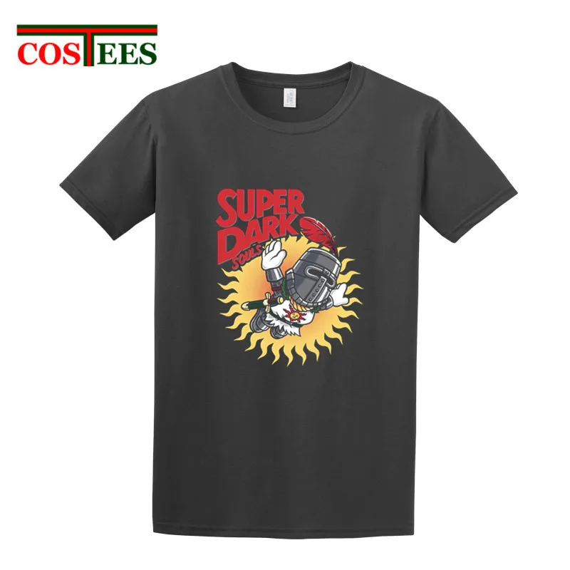 2018 уникальный дизайн модная футболка Super dark souls camiseta хип хоп с принтом хвалю