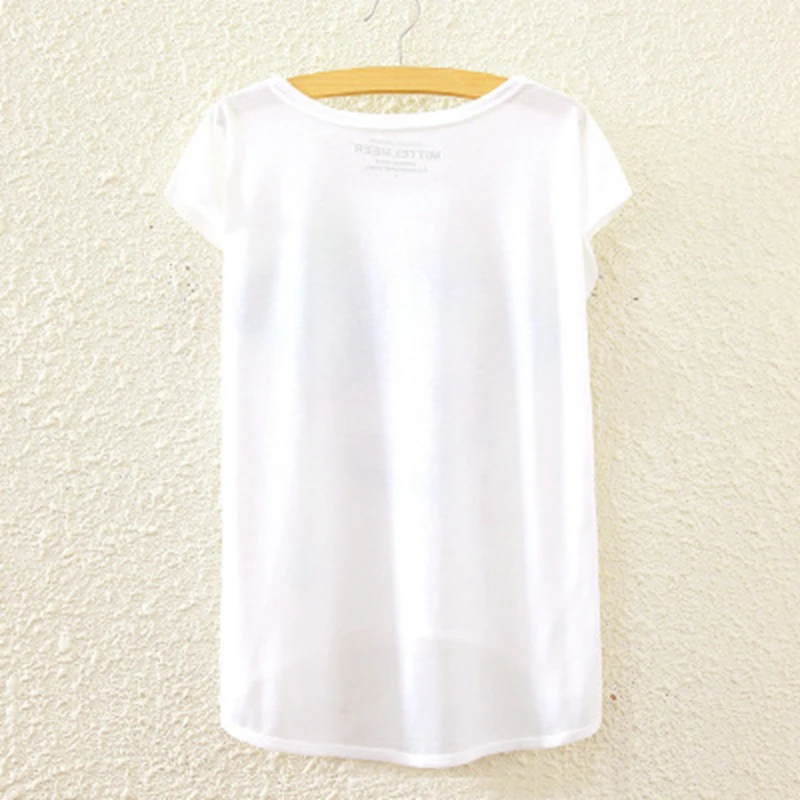 Женская Асимметричная футболка с коротким рукавом в стиле Харадзюку Новинка