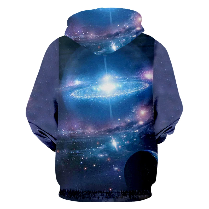 OGKB толстовка на молнии для мужчин популярный 3D пуловер принт звездное небо плюс