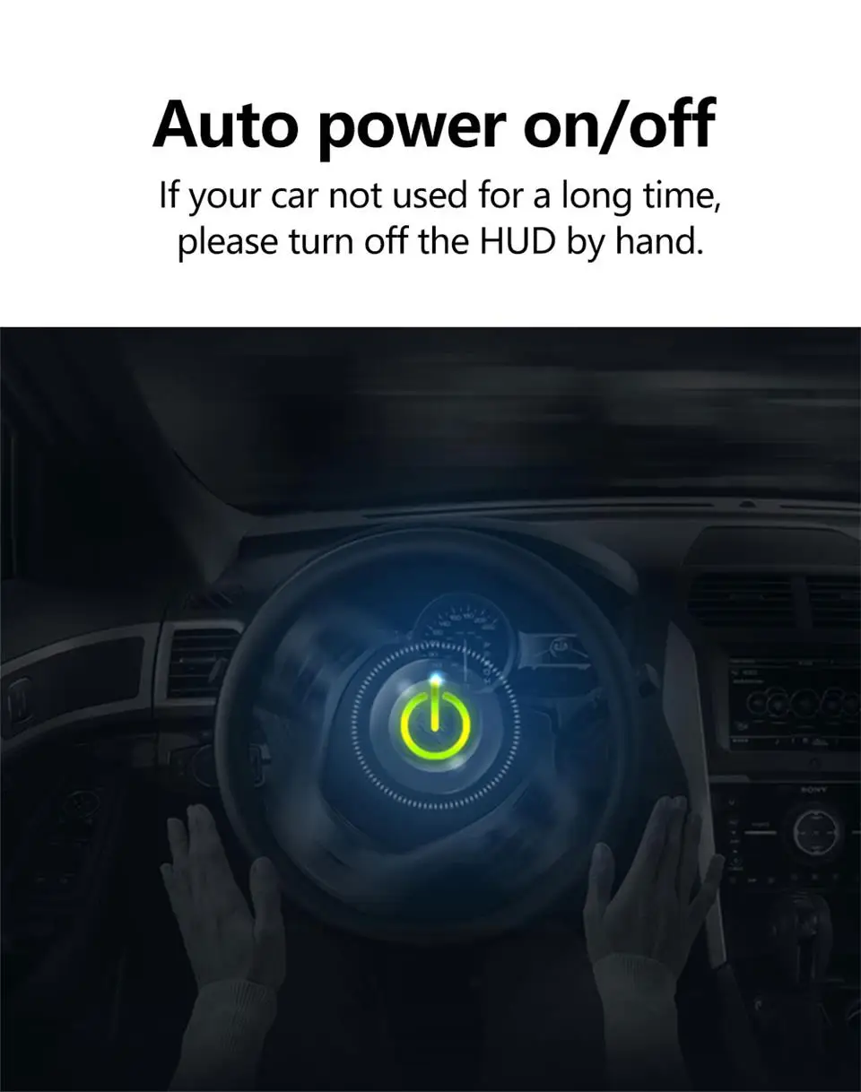 S600 HUD автомобильный головной дисплей скорость сигнализации OBD интерфейс продвижение