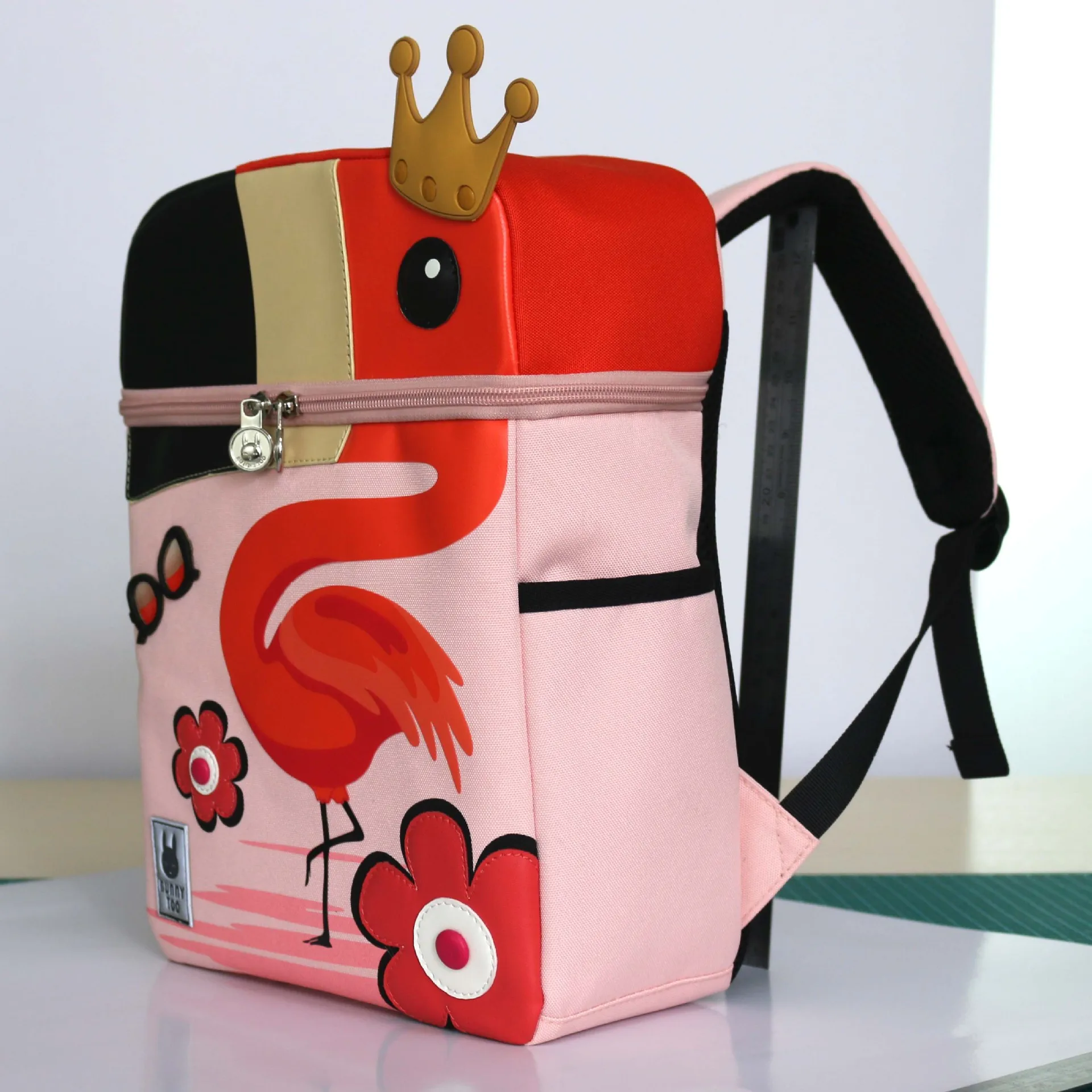 3D Cartoon Animal Kids Dinosaur Giraffe Unicorn Whale Elephant Flamingo Solid Color Backpack Children Pack