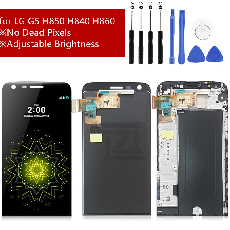 Супер качество ЖК-дисплей для LG G5 кодирующий преобразователь сенсорного экрана в