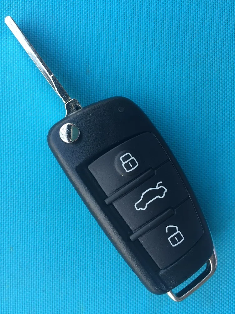 5 шт./лот Новый Сменный Чехол для ключа Audi 3 кнопочный пульт дистанционного