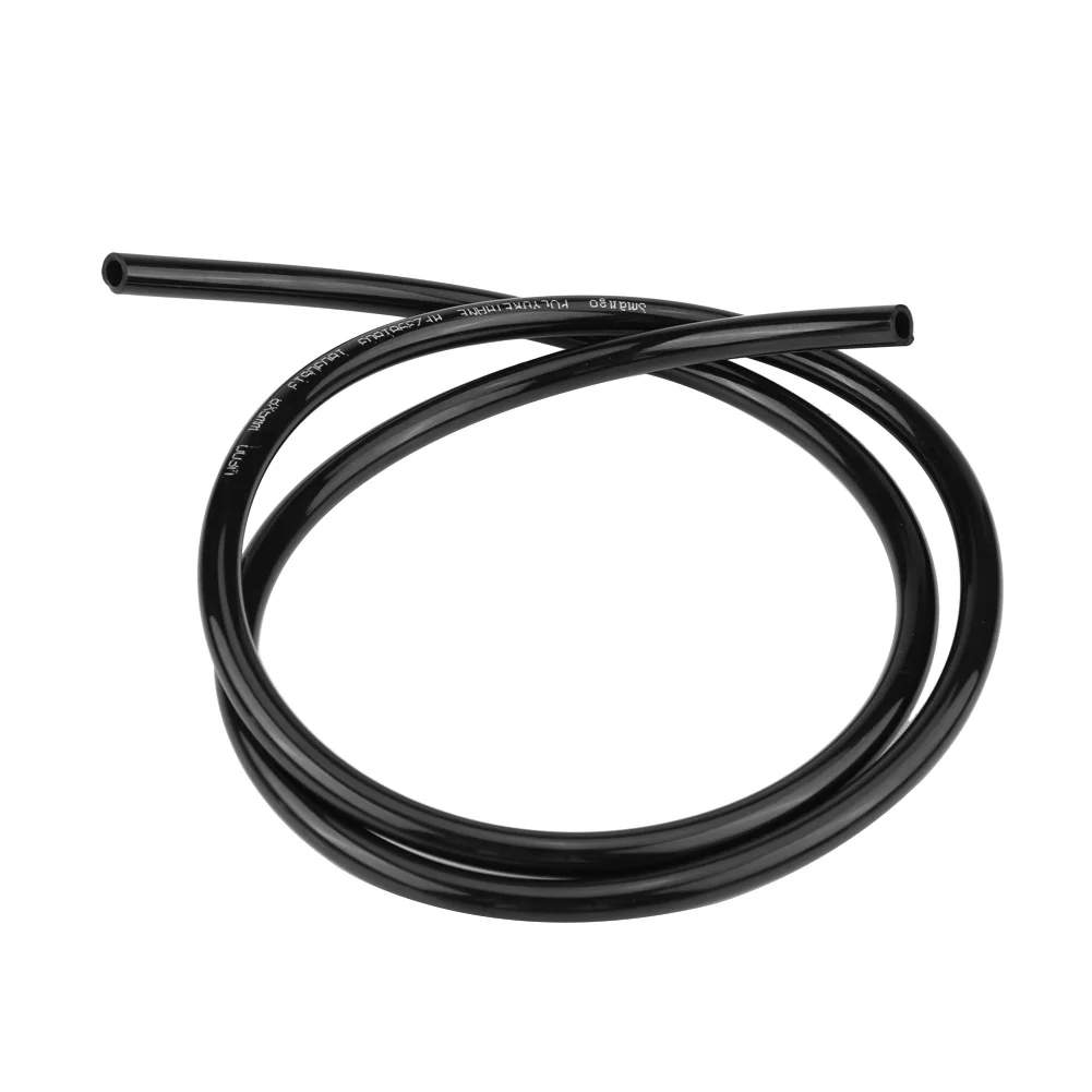 

Motorcycle Universal Non Braided Rubber Fuel Line Hose Petrol Oil Pipe 1m Long Black Anti-Wear And Anti-Corrosion