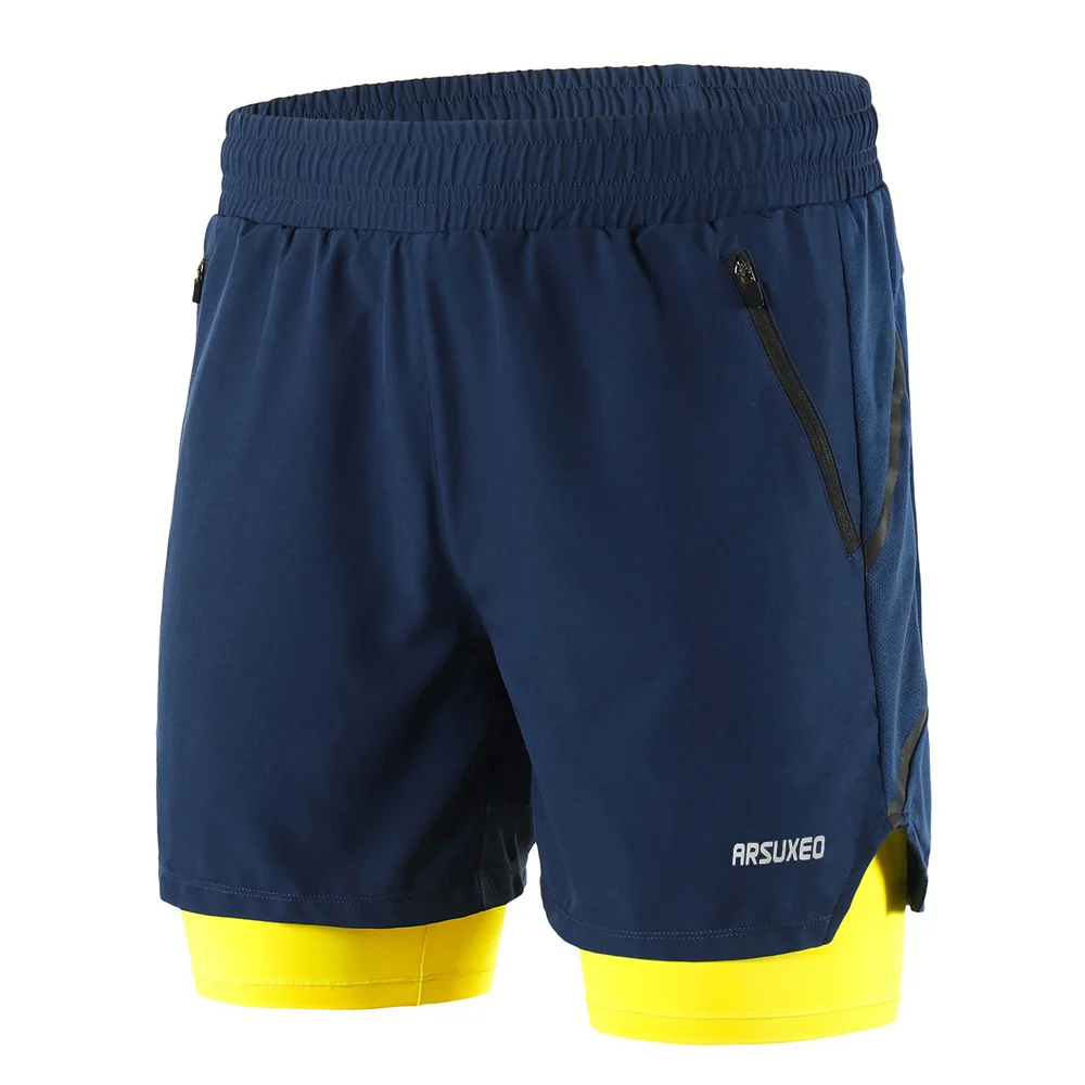 lixada 2 in 1 Running Shorts Quick Drying Breathable Active Training Exercise Jogging Marathon MTB Men Cycling mtb shorts | Спорт и
