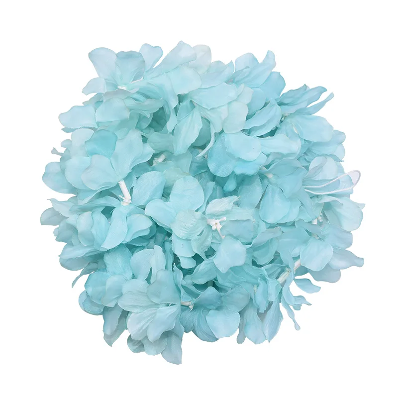 T07 Teal 1 м искусственная шелковая Гортензия Глициния Цветок струна DIY Имитация свадебная АРКА квадратная ротанговая Настенная Корзина Свадебный декор - Цвет: T07 Teal