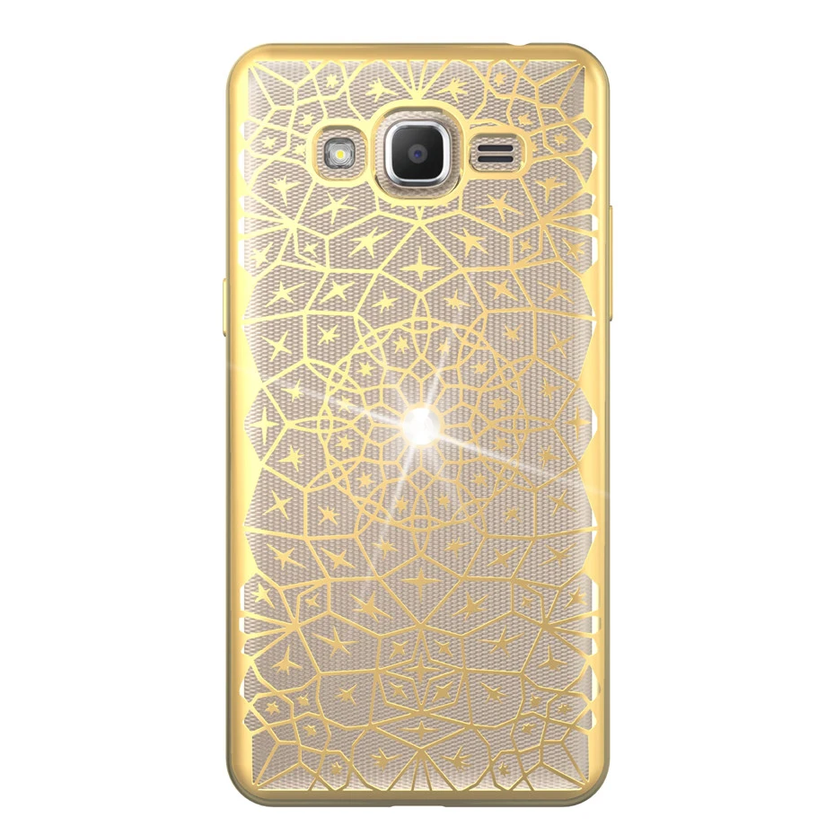 Dagudon мягкий чехол TPU для Samsung Galaxy J2 премьер G532 Роскошные Bling силиконовый Алмазный