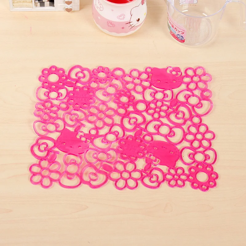 KITTY Silica gel Coasters My Melody Placemat Little Twin Stars Tapete Placemats Table Mat Drink 20CM*26CM | Дом и сад