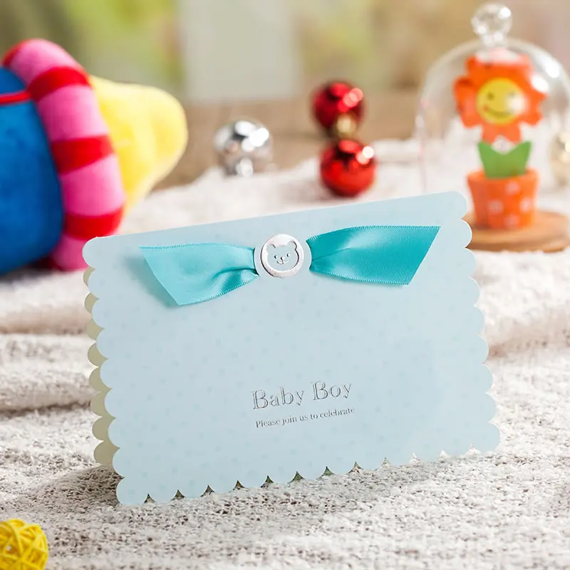 Персонализированные Baby Shower День рождения малыша партии пригласительный билет