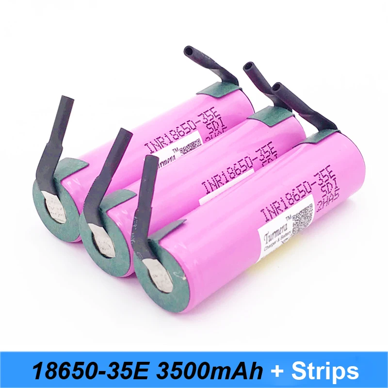 Аккумулятор 18650 35e Turmera для E-bike 3500 мАч 13A INR18650 35E bycle аккумулятор отвертки внешний |