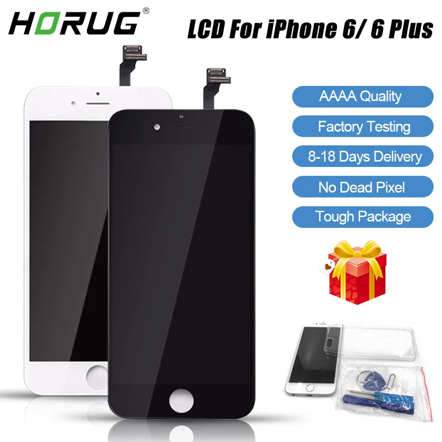 PUDINI AAAA 100% Оригинальный ЖК экран для iPhone 6 Plus дисплей сменный сенсорный Наборы