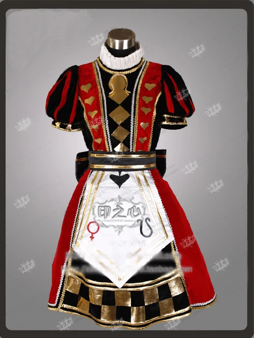 Алиса Безумие возвращает покерное платье Косплей Костюм Хэллоуин костюм|costume