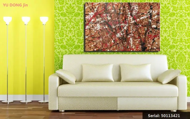 Jackson Still life Abstract oil Painting Drawing art Spray Unframed Canvas wire straw children action kitchen50113421 | Дом и сад