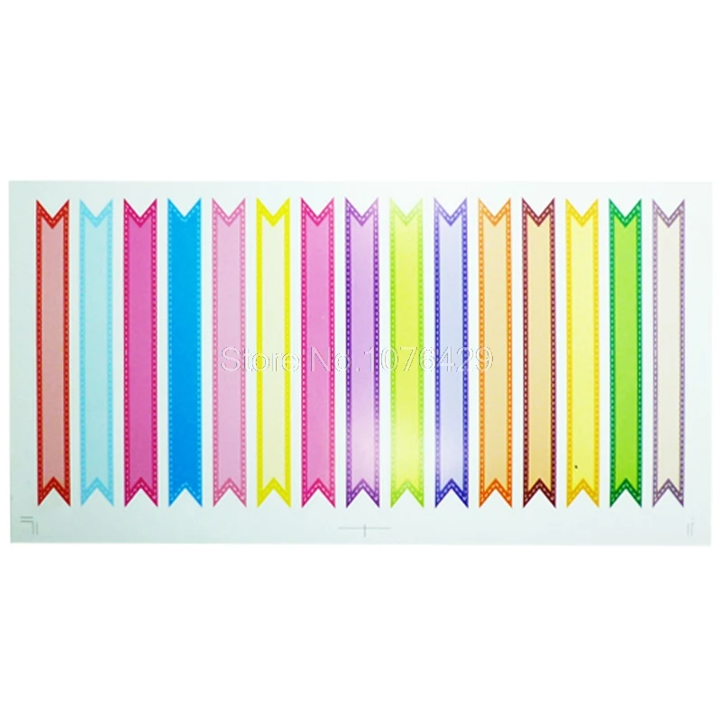 15 шт/страница декор с флагами красочные наклейки этикетки соломинки конверт