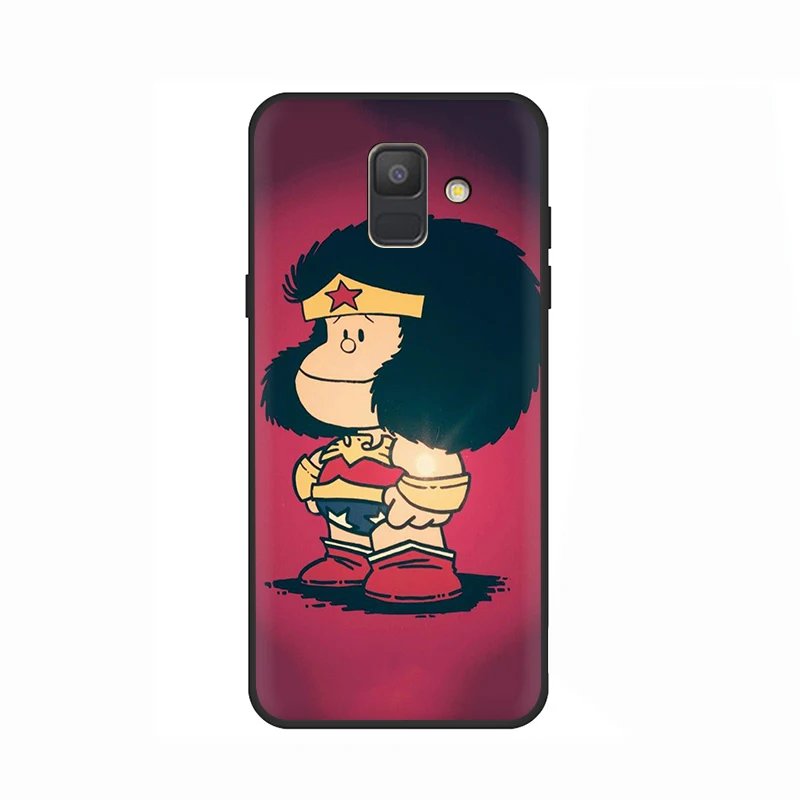 B9 Mafalda мягкий чехол для мобильного телефона чехол для samsung Galaxy A6 7 8 9 A10 30 40 50 70 J6 - Цвет: B9