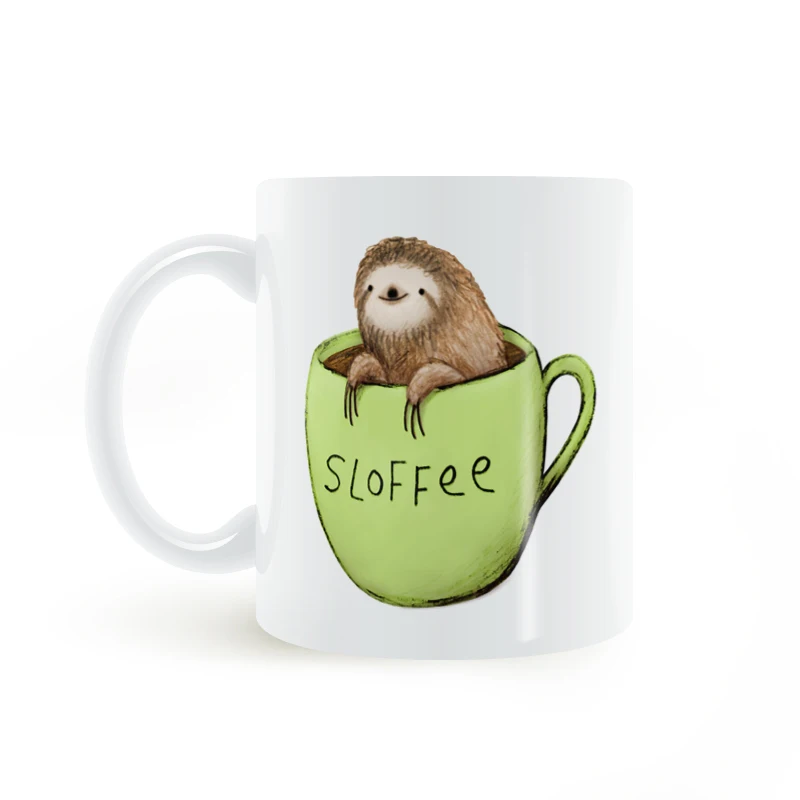 Слоффи ленивый кофе кружка керамическая чашка творческие подарки 11oz GA1520|Кружки| |