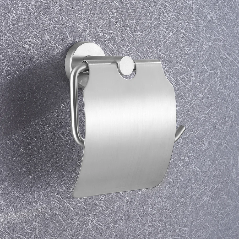 Bathroom Accessories Toilet Paper Holder Wall Mounted Brushed Chrome Polished Fixture Roll Обустройство дома