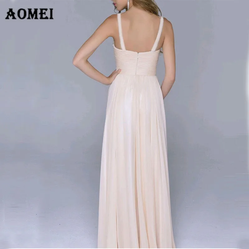 Женское шифоновое платье трапециевидной формы сексуальные вечерние платья