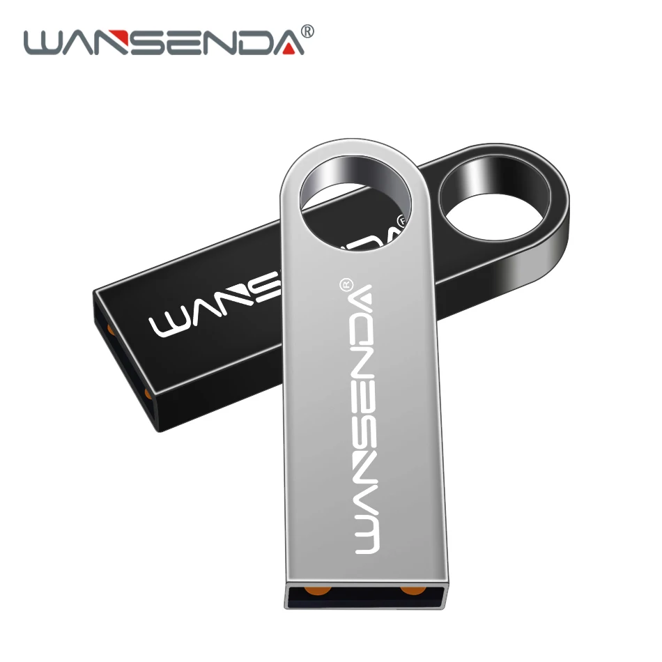 WANSENDA USB флеш накопитель 64 ГБ 32 металлический карта памяти 4 8 16 2 0 Флешка