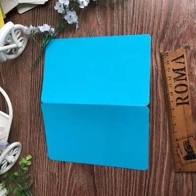 10 шт./упак. DIY пустой раза карты рисованной каракули карты Бумага открытки с днем рождения карты - Цвет: Blue