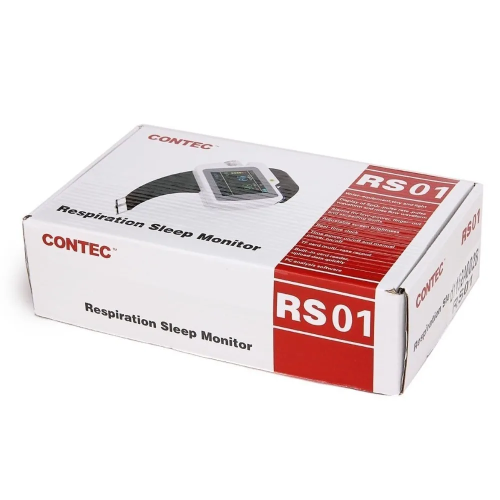 Новый CONTEC CMS RS01 монитор дыхания сна SPO2/PR с программным обеспечением