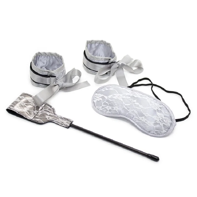 

Lace Mask Blindfold whip handcuffs set adult couple game flirting role playing SM bondage restraint slave Sex toys for men women
