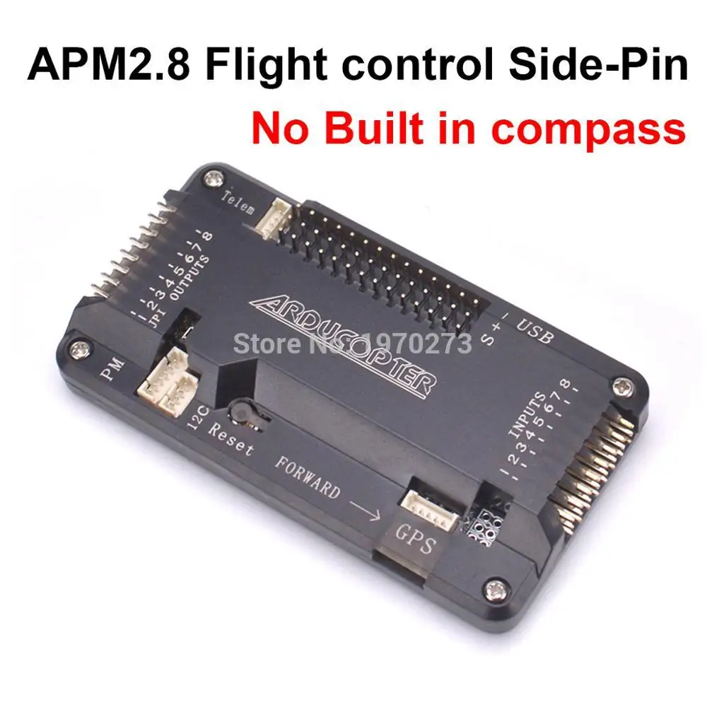 APM2.8 APM 2,8 Мультикоптер Контроллер полета 2,5 2,6 Модернизированный встроенный/без компаса с чехол для радиоуправляемого квадрокоптера F450 S500 - Цвет: Side-Pin No compass