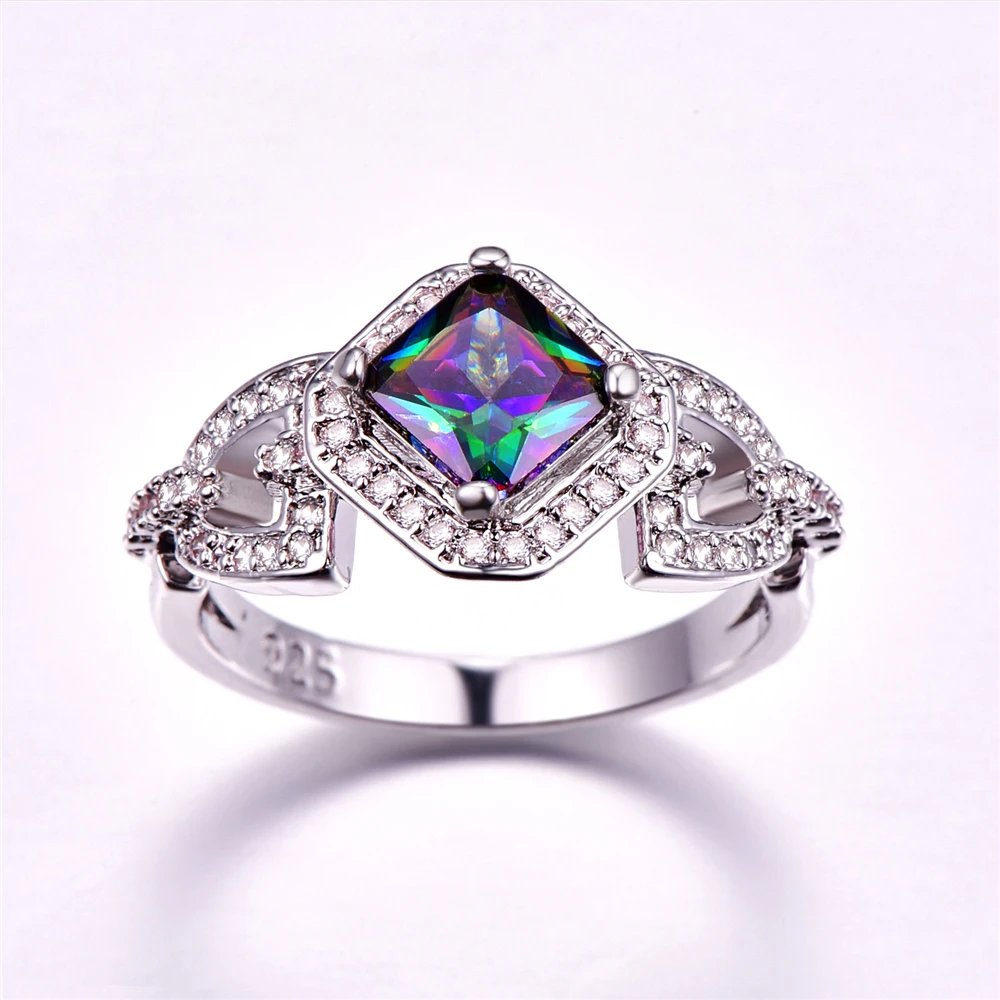 Горячая продажа Радужное розовое ромбовидное турмалиновое кубическое