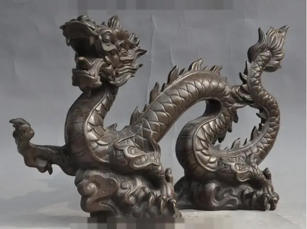 Китайская Статуэтка фэн-шуй S03311 бронза удачи Знак зодиака прошел год успеха