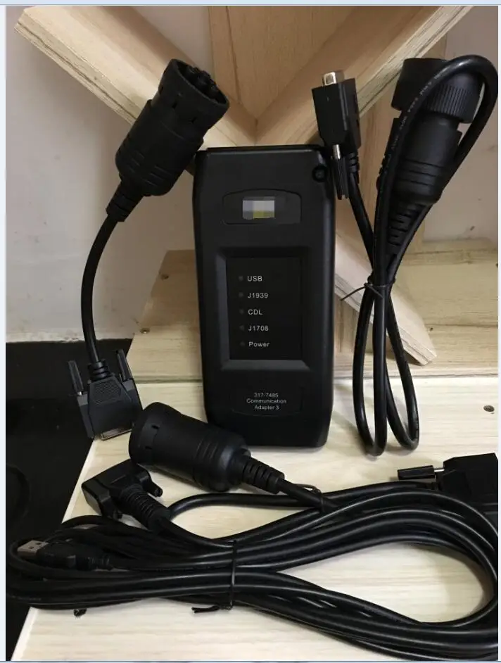 Et 3 адаптер III Comm p/n 317 7485 с 9pin + 14pin кабелями программным обеспечением ET 2018C SIS 2018 8| |