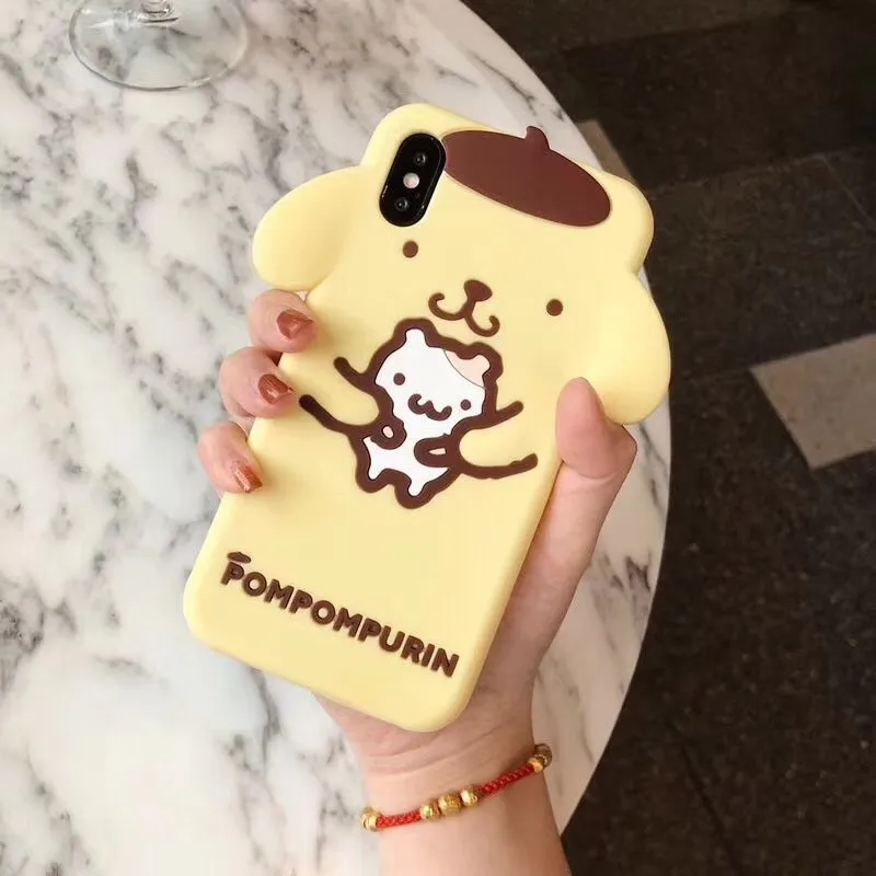 Мягкий силиконовый чехол для apple iphone X Xs 7 8 6 6s Plus милая резинка гелевый Чехол