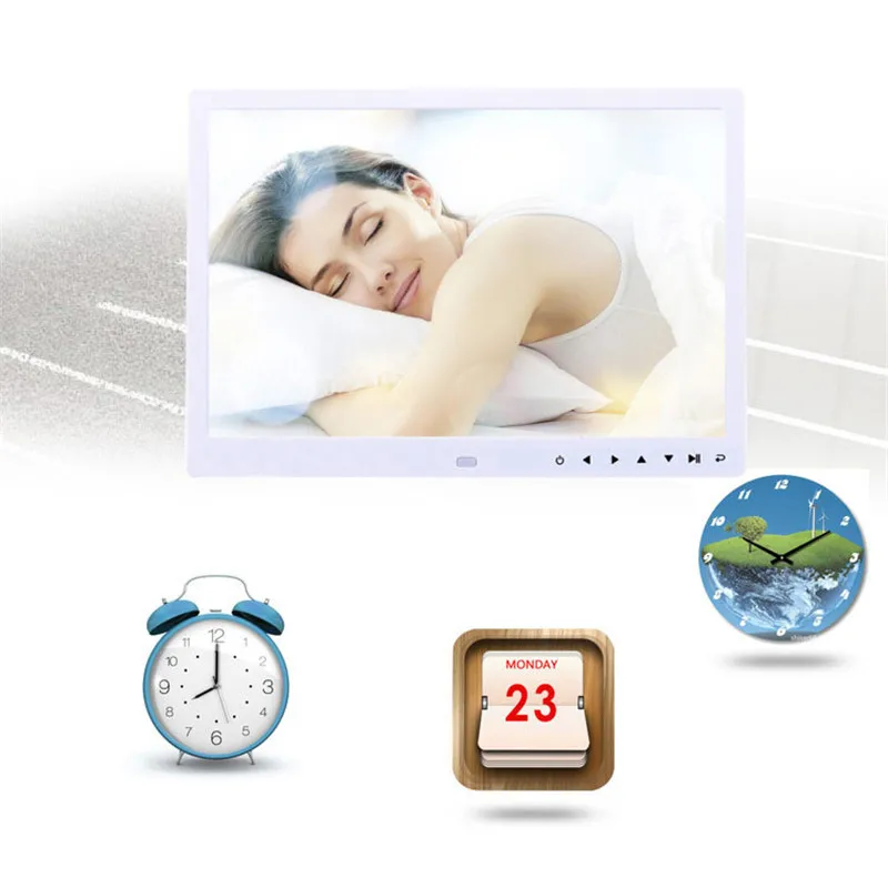 Tycipy 1309T Ultra-thin narrow side 13-inch touch key digital photo frame electronic album HDMI HD 1080P TV advertising machine |