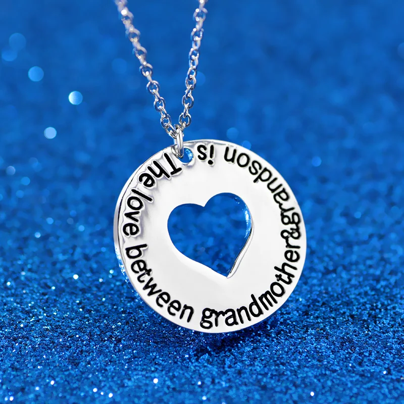Новый День матери подарок любовь между бабушки и внук кулон Винтаж сердце