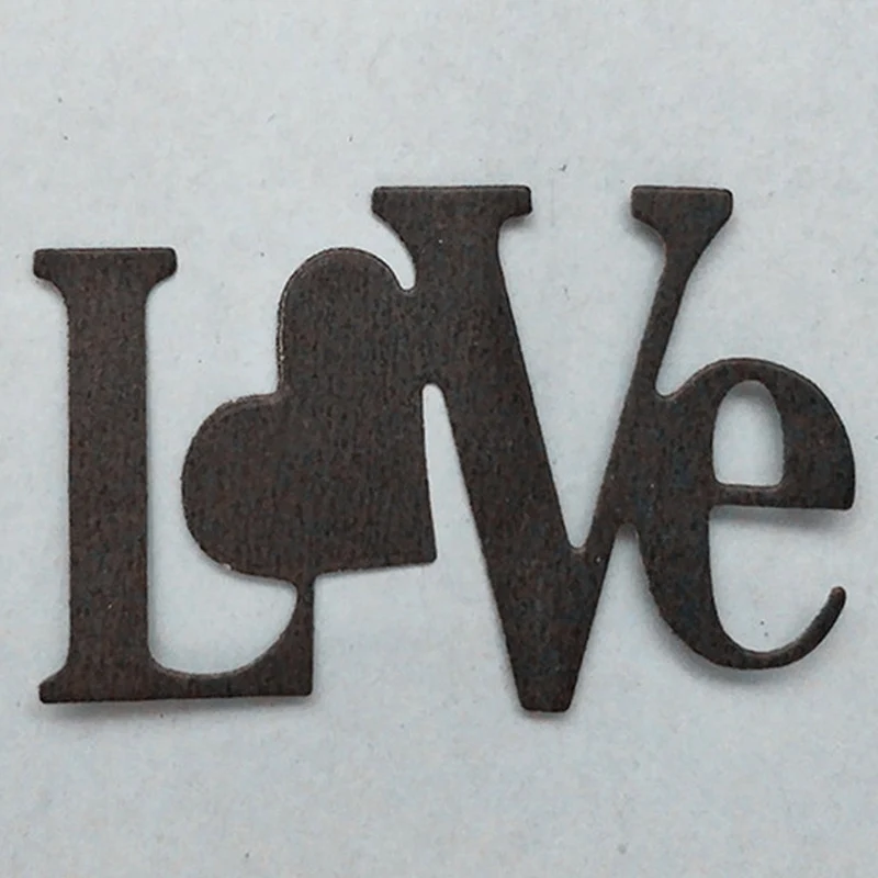 2018 металлические ремесленные надписи любовь высекальные штампы для