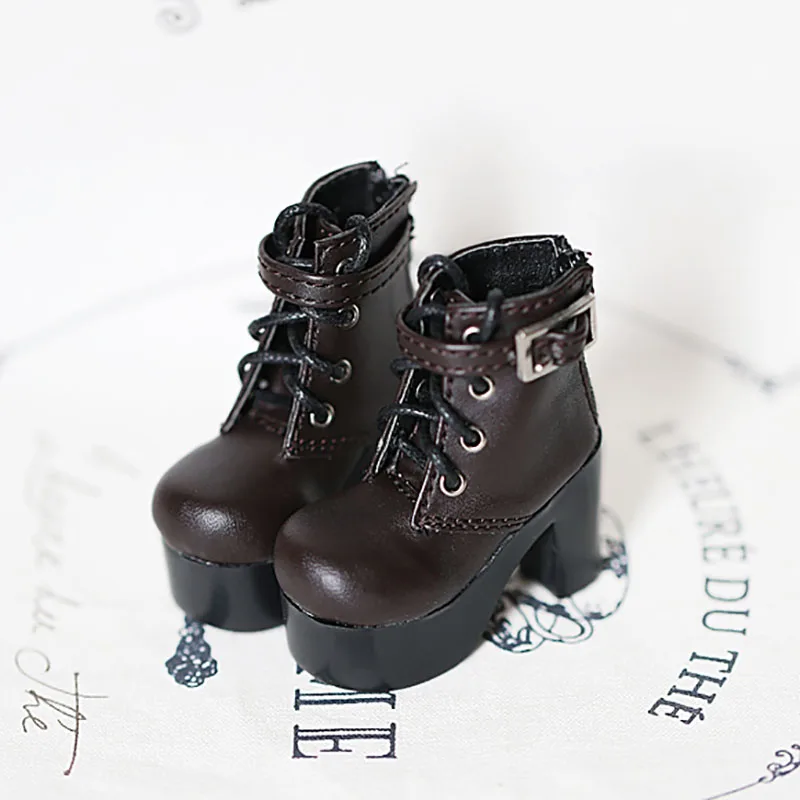Туфли Allaosify BJD 1/3 1/4 для девочек черные белые коричневые туфли на высоком каблуке |