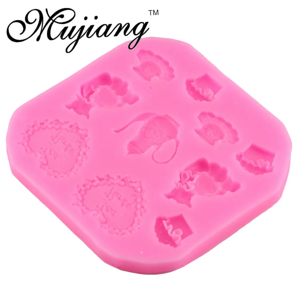 Силиконовые формы для помадки с мишками Mujiang свадебные инструменты украшения