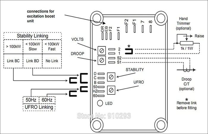 AS440 AVR генераторный набор, запчасти, модули, автоматические стабилизаторы напряжения, стабилизаторы дизельного генератора, Сменные аксессуары
