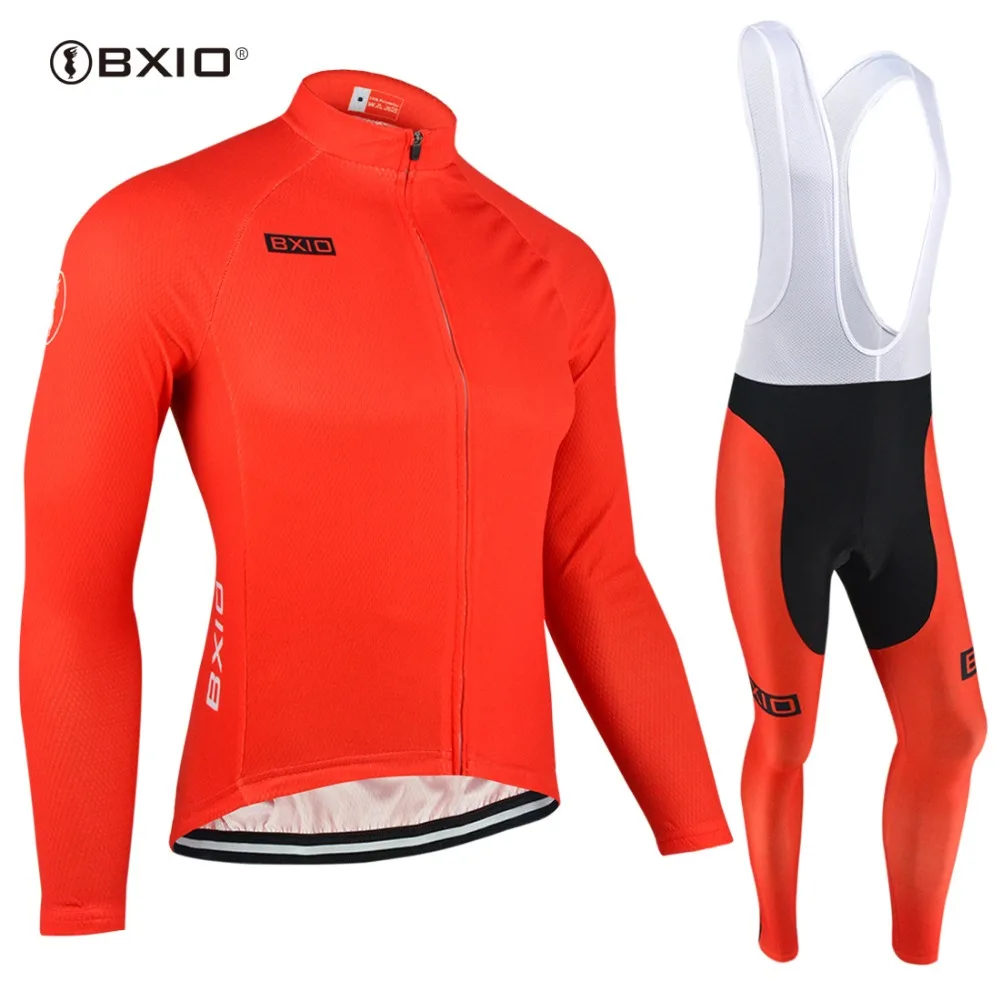 BXIO 2020 зимний термальный длинный Майо Ciclismo Одежда для велоспорта красный Джерси