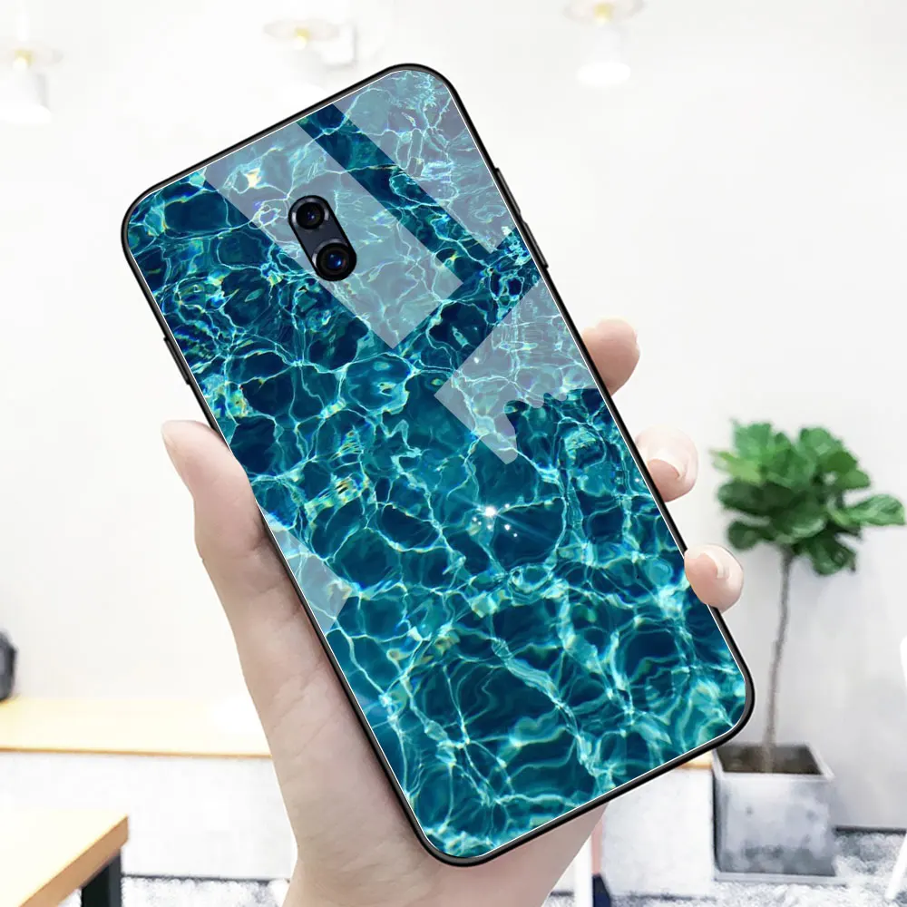 Мраморный чехол для Oppo F9 стекло на заднюю панель телефона R9 R9S R11 R11S Plus R17 R15 Pro Find X A7X