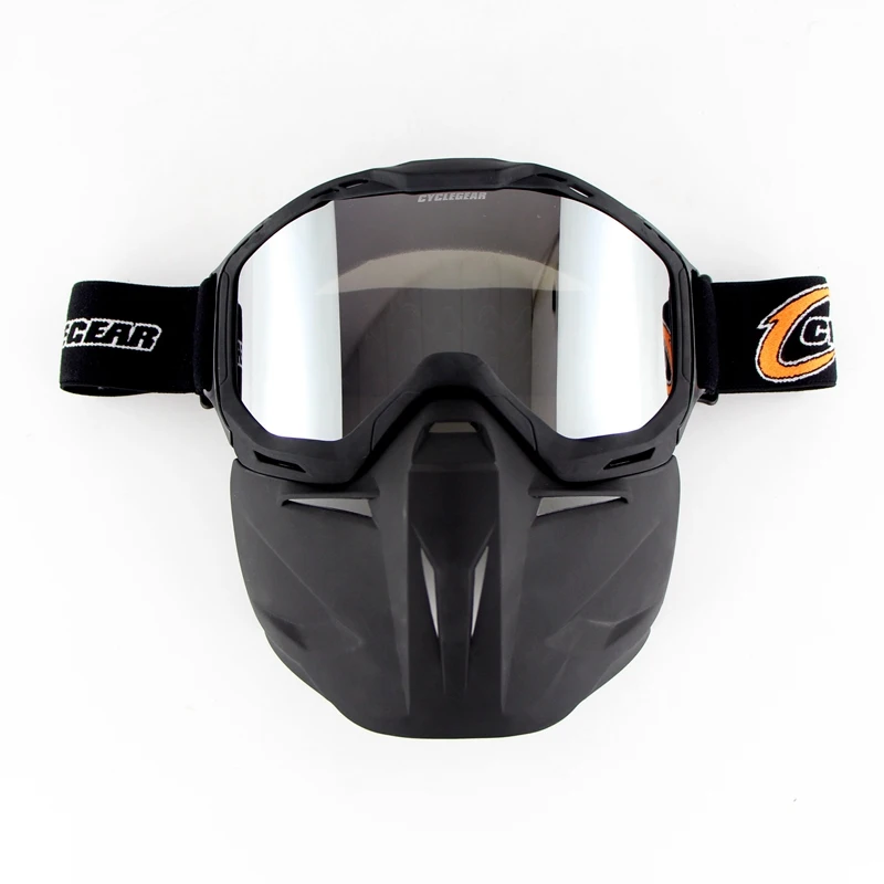 Cyclegear бренд мотокросса маска очки для открытого лица емкости Ретро Винтажные шлемы с очками мотоциклетный шлем Gafas CG02