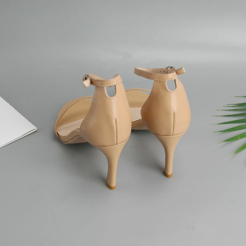 Meotina/дизайнерская обувь; босоножки из натуральной кожи на высоком каблуке; Летние босоножки из овечьей кожи на тонком высоком каблуке с ремешком на щиколотке; женская обувь для вечеринок